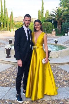 Yellow Formal Dress, Yellow Prom Dress, Yellow Prom, Satin Evening Gown, Yellow Dresses, Prom Dresses Yellow, Floor Length Prom Dresses, Elegant Prom Dresses, Satin Prom Dress