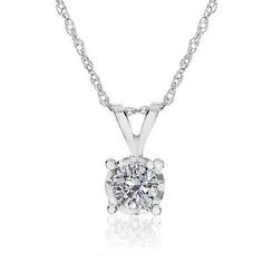 Buy 0.20 Carat Diamond Solitaire Pendant in 14K White Gold with Chain Diamond Solitaire Pendant, Solitaire Pendant, Diamond Solitaire, White Gold, Chain, Pendant, Gold, White