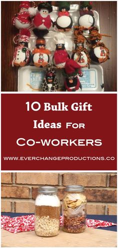 the top ten gifts for co - workers that you can make with your own handmade items