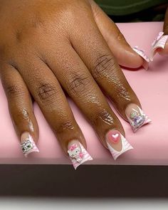 Nails 23, Short Coffin Nails Designs, Poppin Nails, Simple Acrylic Nails, Exotic Nails