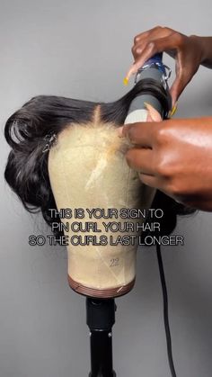 #wig #hair #wiginstall #hairstyle #curls #hairtutorial #hairtips #wigtips #longhair Salt And Pepper Wigs, Hair Curling Techniques, Wig Styling Tutorial, Hair Rods, Diy Hair Wig, Cornrows Braids For Black Women, Curl Tutorial, Frontal Wig Hairstyles, Quick Natural Hair Styles