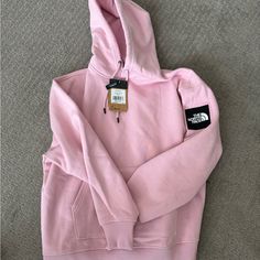 New With Tags Size Medium North Face Hoodie Women, Pink Hoodie With Drawstring For Outdoor Activities, Pink Athleisure Hoodie For Outdoor, Outdoor Pink Hoodie With Double-lined Hood, Casual Pink Hoodie For Outdoor Activities, The North Face Hooded Sweatshirt For Streetwear, The North Face Winter Streetwear Sweatshirt, Casual Pink Sweatshirt For Outdoor, Sporty Pink Hoodie For Outdoor