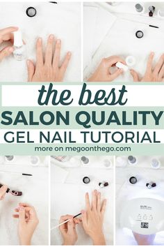 Gel Nails Kits At Home, How To Diy Gel Nails At Home, Gel Polish Diy Nails At Home, Gel Nail Prep At Home, Gel Nail Prep Steps, How To Do Nail Tips With Gel, Easy Gel Nail Polish Designs, Diy Manicure At Home Tips And Tricks, Best Nail Care Products