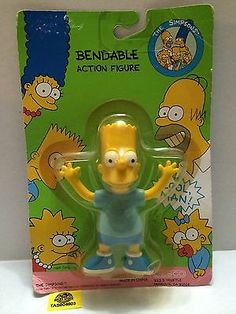 the simpsons action figure has been released in its original packaging, and is now on sale