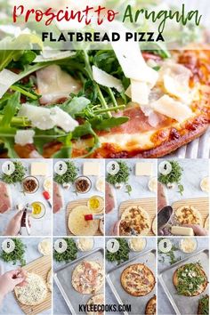 how to make prosciutto arugula flatbread pizza