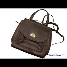 Style Number F30525 Color: Oxblood/Burgundy Mixed Leathers: Buffalo Embossed, Smooth And Suede Inside 8 3/4” L 9 1/2” H 5 1/4” W Bags Coach, Longchamp Le Pliage Backpack, Longchamp Le Pliage, Coach Bags, Leather Backpack, Fashion Backpack, Buffalo, Black And Brown, Bag Lady