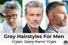 Grey Hairstyles For Men Kelly Hair, Grey Hairstyle, Grey Hairstyles, Men With Grey Hair, Going Grey, Long Hair On Top, Short Beard, Spiky Hair, Look Attractive