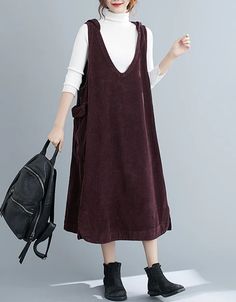 Women's Corduroy Loose Plus-size Hooded Dress — Obiono Winter Corduroy Dress With Pockets, Casual Corduroy Winter Dress, Facebook Features, Hooded Dress, Retro Jewelry, Chunky Heels Sandals, Winter Boots Women, Womens Sandals Flat, Summer Essentials