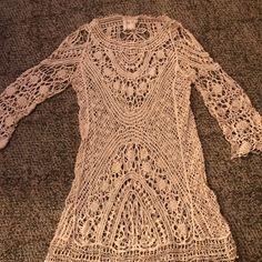 This Crochet Tunic Is Elegant. It Is Nwt And Priced To Sell! Crochet Tunic, Tunic Tops, Womens Tops, Things To Sell, Crochet, Women Shopping, Color