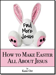 an easter bunny with the words how to make easter all about jesus