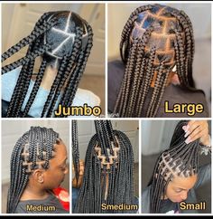 Box Braids Sizes, Cabello Afro Natural, Parting Hair, Big Box Braids Hairstyles, Jumbo Box Braids, Feed In Braids Hairstyles, Box Braids Hairstyles For Black Women, Cute Braided Hairstyles