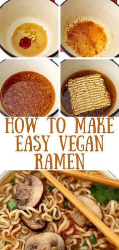 how to make easy vegan ramen