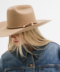 From coffee dates to country music festivals, the Teddy Cattleman Hat has you covered. With a true cattleman crown + wide western brim, this classic cowgirl hat is sure to stand out in a crowd. May we suggest taking Teddy up a notch? Shop Western bands + your favorite hat trims to make the look your own! Bands pictured sold separately HERE! Adjustable Fall Fedora For Rodeo, Adjustable Fedora For Rodeo In Fall, Adjustable Fedora For Fall Rodeo, Rigid Hat With Curved Brim For Western-themed Events, Rigid Brimmed Hats For Country Events, Rigid Curved Brim Hat For Western-themed Events, Adjustable Western Hat Bands For Fall, Rigid Flat Brim Hat For Country Events, Hat Bands For Western-themed Events In Fall