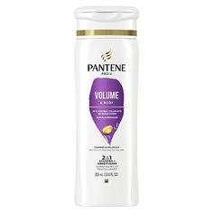 HARD WORKING, LONG LASTING Your haircare should work as hard as you do. Pantene PRO-V Volume & Body 2-in-1 Shampoo + Conditioner gives lightweight nourishment to fine or thin hair while removing dirt and impurities to revitalize hair with fullness and movement. This volumizing 2 in 1 contains 2x more nutrients and won't weigh down your locks, so you get fullness with every wash that lasts 72+ hours. This formula is safe for colored hair and crafted with protective anti-oxidants and pH balanc Curly Shampoo, Pantene Shampoo, Body Conditioner, Pantene Pro V, Curl Definition, Anti Oxidants, Body Shampoo, Shampoo For Curly Hair, Hair Care Brands