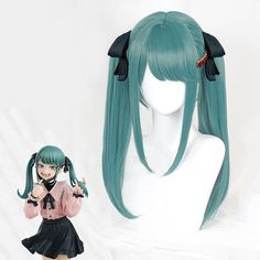 Includin Only Wig 
 Material: Heat Resistant Fiber 
 Gender: Gender-bending available 
 
 If you cannot find and like to buy the costume, wig, shoes, weapon or other accessories of this character, pls not hesitate to contact us 
 Please note that due to different screen resolution, products you receive may have a bit different as the one we show here. Hatsune Miku Vampire, Vampire Miku, Miku Wig, Miku Cosplay Wig, Vampire Cosplay, Pop Up Parade, Miku Cosplay, Cosplay Wig, Cosplay Wigs