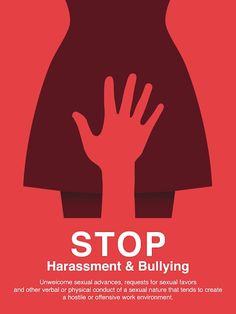 a red poster with the words stop and an image of a woman's hand