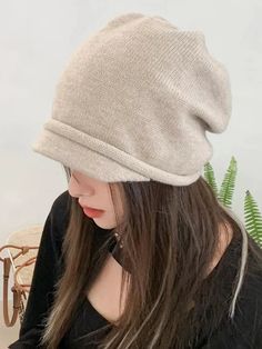 Sku CY-!132847 Material Polyester , Knitting Feature Split-joint Occasion Office , Urban , Vintage Seasons Spring , Autumn , Winter Type Knitted Hats Color GRAY,KHAKI,BROWN,BEIGE,BLACK Size One_size Hat Fashion Women, Rabbit Fur Hat, Beach Blouse, Winter Typ, Drape Maxi Dress, Carhartt Women, Visor Cap, Midi Dress Casual, Maxi Knit Dress