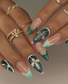 2024 Nails Trend, French Nail Set, Nails With Charms, Handmade Nails, Fall Nail Trends, Editing Photos, Nails Winter, Simple Acrylic Nails, French Nail