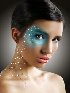 💋 Extreme Make-up, Fantasy Make-up, Make Up Designs, Galaxy Makeup, Carnival Makeup, Makeup Hacks Beauty Secrets, Avant Garde Makeup