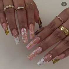 Natural Stiletto Nails, Nail Piercing, Acrylic Nails Coffin Pink, Almond Acrylic Nails, Gem Nails, Level 4, Pink Acrylic Nails, Healthy Nails, Christmas Nail