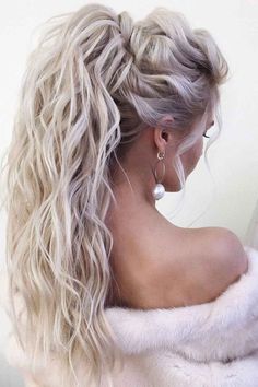 Tail Hairstyle, High Ponytail Hairstyles, Wedding Hair Up, High Ponytails, Bleached Hair, Wedding Hair And Makeup, Elegant Hairstyles, Bride Hairstyles, Hair Dos