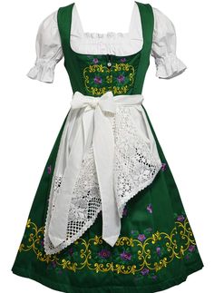 PRICES MAY VARY. A Must-Have for Oktoberfest - Whether you're celebrating in Munich or staying stateside, our dirndl is sure to bring authentic Bavarian style to your party. Rich with color and traditional embellishments, this dirndl is perfect for enjoying a stein or two with the rhythmic beat of oompah music washing over you. Rooted in Tradition - Are you tired of the lower quality beer garden costumes for women? Splurge for a dirndl rooted in tradition and quality. Our 3-piece set comes with Dress Dirndl, German Dirndl Dress, German Party, Dirndl Dress Oktoberfest, Apron Top, German Dress Dirndl, Oktoberfest Dress, Ceremonial Clothing, Oktoberfest Costume