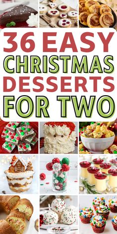 christmas desserts for two that are easy to make