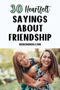 Looking for heartfelt expressions of friendship? These 30 awesome friend quotes capture the beauty of bonds formed through shared experiences and mutual understanding. These sayings about friends are perfect for celebrating the special friends in your life who stand by you through thick and thin. Explore these meaningful friendship quotes and celebrate your best friends. | Modern Bridal Party Meaningful Friendship Quotes, Speech Quote