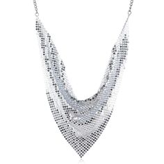 PRICES MAY VARY. Material: Alloy, Metal Sequins Size: Chain Length: 50cm(19.7in), Pendant Size:15cm(5.9in）, Weight: 25.6g(0.9oz). This Statement Necklace is lightweight, multi-faceted, sparkles so much, make you stand out in the crowd. Tassel necklace decorated with shining mesh sequins are great accessories for any occasions like night-out party, wedding, shopping, dating, prom and any occasion you want to be more charming. Perfect gift for Wedding, Mothers-day, Valentines- day, Anniversary, Bi Chunky Fringe, Sequin Jewelry, Collar For Women, Rose Gold Pendant Necklace, Collar Scarf, Costume Necklace, Birthday Mother, Scarf Necklace, Bling Necklace