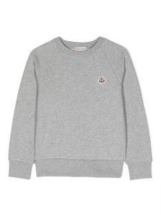 grey cotton crew neck embroidered logo to the front logo print to the rear logo patch at the sleeve ribbed cuffs and hem Boys Hoodies, Boys Top, Grey Cotton, Grey Sweatshirt, Logo Embroidered, Logo Print, Boy's Clothing, Patch Logo, Crew Neck Sweatshirt