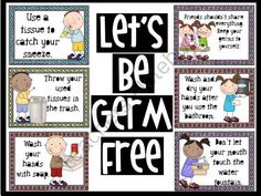 the german language poster with pictures of children and words that say, let's be german free