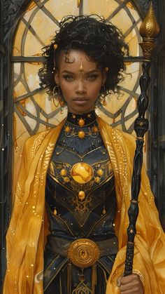 Black And Gold Character Design, African Character Design, Egyptian Warrior, Dnd Paladin, Gothic Fantasy Art, Fantasy Novel, Amazing Drawings, Fantasy Aesthetic, Magic Art