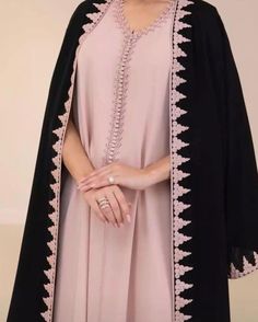 Moroccan Luxury Caftan, Moroccan Kaftan 2 Pieces , this item is made to order and can be personalised Elegant Eid Abaya With Cape, Elegant Pink Thobe For Eid, Elegant Pink Thobe For Wedding, Elegant Abaya With Traditional Drape, Elegant Cape Kaftan For Eid, Elegant Long Pink Thobe, Elegant Abaya With Dabka In Traditional Drape, Elegant Pink Kaftan With Traditional Drape, Elegant Cape Kaftan For Wedding