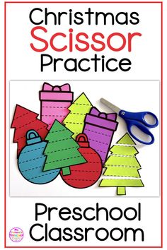 Practice Scissor Skills Christmas Themed Preschool Classroom Grinch Activities For Toddlers, December Lesson Plans Preschool, Grinch Activities For Preschool, Fine Motor Christmas Activities, Grinch Activities For Kids, Preschool Scissors Activities, Scissor Activities, Animal Paper Craft, Ece Activities