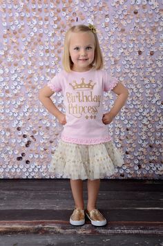 Birthday Princess Girly Gold Glitter Tee Gold Glitter Party, Glitter Tee, Sparkle Outfit, Princess Shirt, Birthday Party Outfits, Glitter Birthday, Birthday Princess, Glitter Party, Mia 3