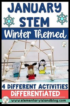 Keep first, second, third, and fourth graders engaged and learning after the long winter break with this January Winter STEM Engineering Challenges resource. Included in this resource are four exciting activities that include an outline, a teacher brief listing all of the needed items & the activity goal, an anchor chart, design page, recording page, & a reflection page to help follow student thinking. 1st, 2nd, 3rd, & 4th grade students will love these exciting, differentiated STEM Winter Stem Challenges, Stem Winter, Winter Themed Activities, Winter Stem Activities, Winter Stem, Winter Break Activities, Engineering Challenges, January Activities, Stem Engineering