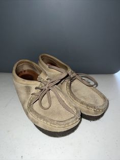 Check out Clarks Womens Original Wallabee Sand Beige Moc Toe Lace Up Oxford Shoes Sz 5 M, the latest item I added on eBay! #eBay #eBaySeller Vintage Suede Moccasins With Round Toe, Vintage Suede Moccasins, Lace Up Oxford Shoes, Bridal Shower Inspiration, Shower Inspiration, Clarks Women's, Sand Beige, Comfortable Shoes, Oxford Shoes