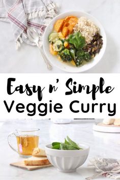 an easy and simple veggie curry recipe