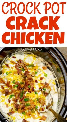 Crock Pot Crack Chicken Recipe an easy 'dump and go' slow cooker recipe! Ten minutes of prep with ingredients you already have & endless meal possibilities. #slowcooker #chicken #recipe #crockpot #crackchicken Top Crockpot Recipes, Meals Crockpot, Chicken Crockpot Recipes Healthy, Pot Recipes Easy, Chicken Crockpot, Crockpot Recipe, Slow Cooker Recipe, Crockpot Recipes Beef