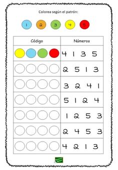 a printable worksheet with numbers and circles