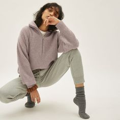 Women’s Felted Merino Half-Zip Sweater | Everlane Cozy Fit Half-zip Loungewear Outerwear, Half-zip Sweater With Ribbed Cuffs For Loungewear, Half-zip Sweater For Fall Loungewear, Fall Half-zip Sweater For Loungewear, Fall Half-zip Loungewear Sweater, Nancy Meyers Kitchen, Nancy Meyers, Half Zip Sweater, Slouchy Tee