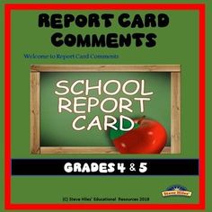 Here Are Report Card Comments Absent Students, School Report Card, Student Growth, Inspire Students