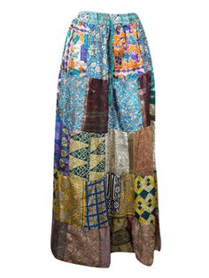 Skirt Patchwork, Maxi Skirts Summer, Flare Maxi Skirt, Fashion Skirts, Handmade Skirts, Hippie Skirts, Maxi Skirt Boho, Patchwork Skirt, Womens Maxi Skirts