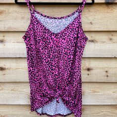 New Boutique Stretchy Leopard Animal Print Tank Top Pink Leopard Top, Hot Pink Leopard, Beach Tanks Tops, Pink Cheetah Print, Animal Print Outfits, Orange Tank Top, Long Tank Tops, Yellow Tank Top, Racerback Top