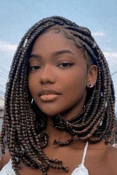 Bob Braids Hairstyles, Short Box Braids, Afro Textured Hair, Short Braids, Natural Hair Braids, Braids For Black Women