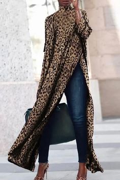 $25.99 African Shirts, Funky Outfits, Turtleneck Shirt, Leopard Print Top, Pinterest Fashion, Street Style Inspiration, Preppy Outfits, Couture Fashion, Perfect Outfit