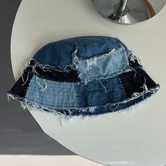 Plus   Extra10% OFF  1st Order. Free Shipping $60. Free Exchange & Easy Returns.  This   rippeddenim bucket hat  comes in a soft, comfy breathable cotton denim fabric.The   denim patch bucket hat  is a must have in your current wardrobe for styling. Featuring a patchwork block, foldable, with a ripped brim in a variety of solid colors. Made from a cotton denim, pair well with any outfit in any season.  Material: denim Color:Blue Size Size : Diameter 56-58 cm Design: Denim Fisherman's Hats  Weight: approx0.2 Dry Clean Delivery: 9-12 Business Days DeliveredUS, 11-14Business Days Delivered in Europe. Free Exchange & 15 Days Free TriesBefore Returns. Denim Bucket Hat, Maxi Dresses Fall, Fall Winter Dresses, Velvet Midi Dress, Patchwork Denim, Cowl Neck Dress, Denim Patches, Denim Color, Fisherman Hat