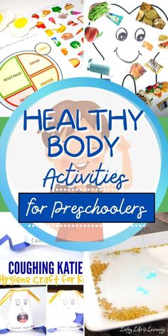 healthy body activities for preschoolers with text overlay