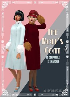 Sims 4 Winter CC Sims 4 Cc Maxis Match 1920s, Sims 4 Cc Coat Maxis Match, Sims 4 History Challenge, Sims 4 1920 Cc, Sims 1920s Cc, Ts3 To Ts4 Conversions, Ts4 1920s Cc, Sims 4 Cc Decades Challenge, 1920s Sims 4 Cc