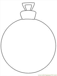 a christmas ornament coloring page